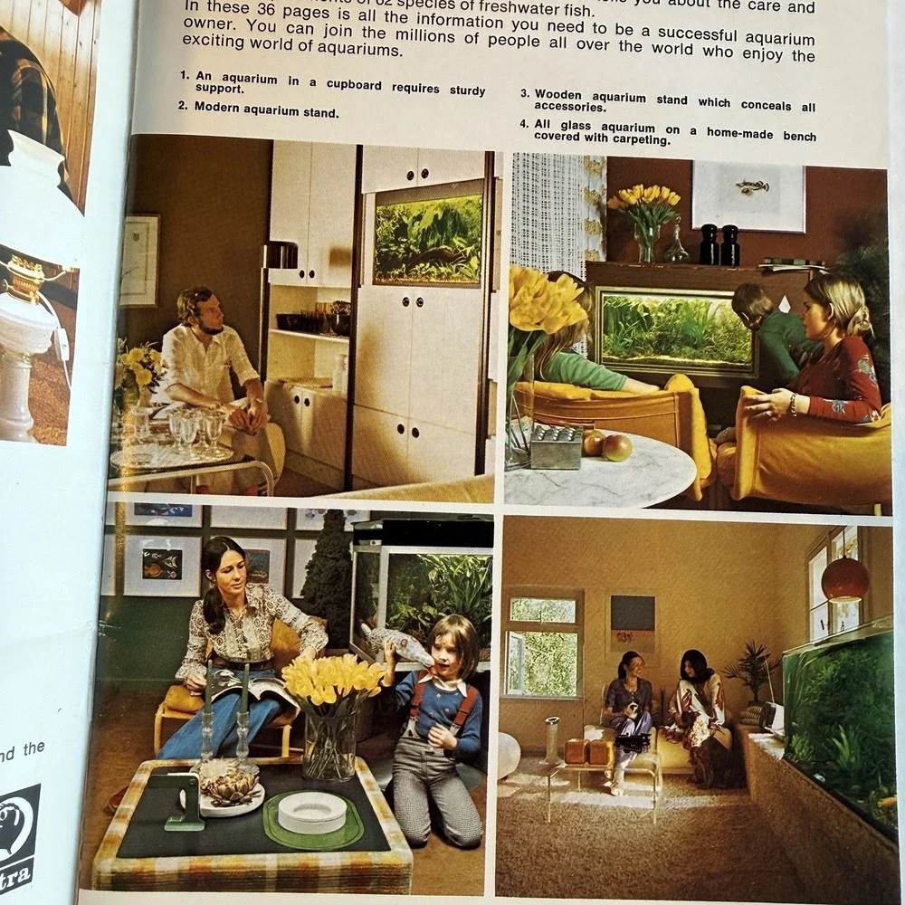 Vintage Aquarium Fish Hobbyist Book Manual Lot 1960s-70s Tetra Collectible‎ Gift
